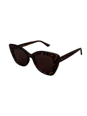 New DIFF Melody Womens Amber Tortoise Pattern Tinted Lenses Cat Eye Sunglasses